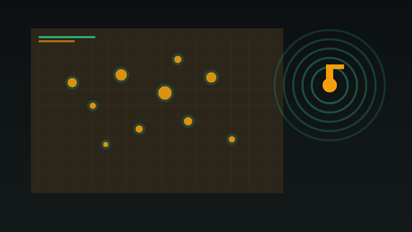 An HTML Canvas frame grid with audio-reactive particles and a requestAnimationFrame loop