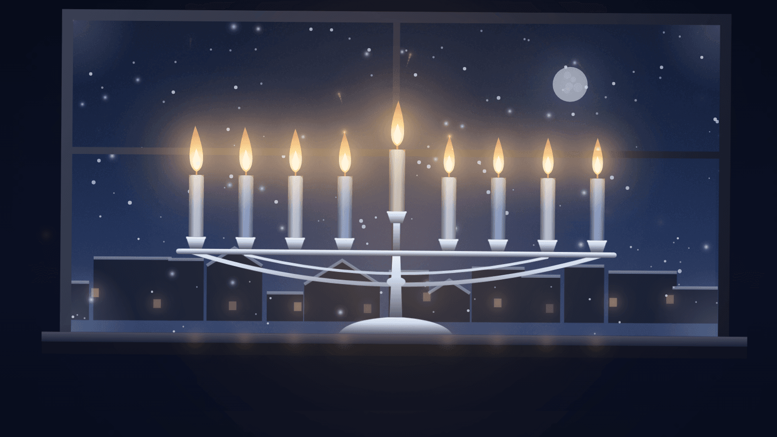 Hanukkah Lights engine preview