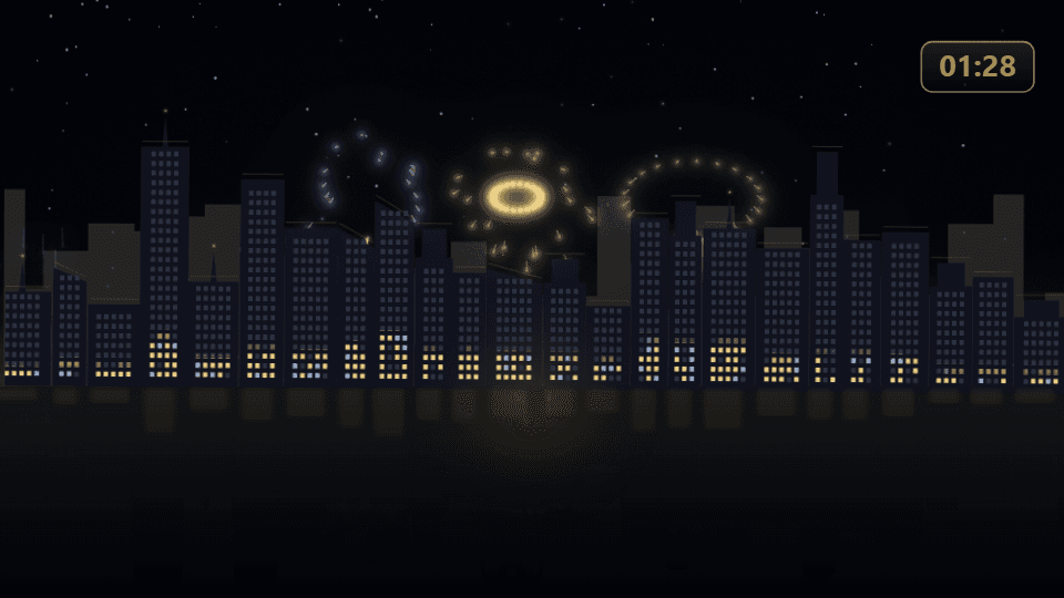 Skyline Fireworks mode