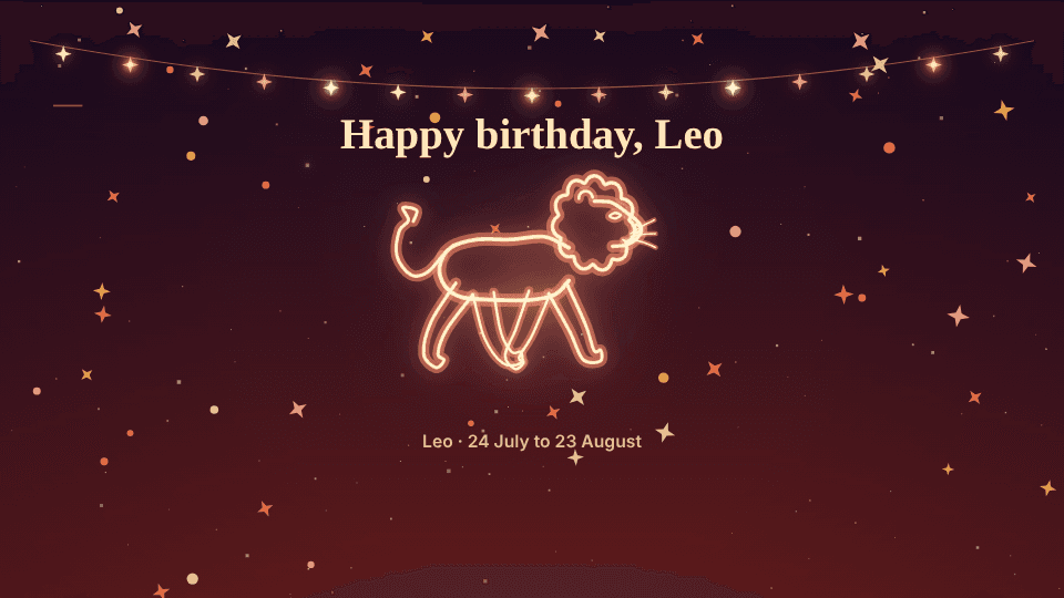 Leo in the Your Sign look