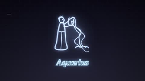 Aquarius in the Neon Sign look