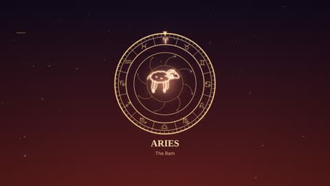 Aries in the Zodiac Wheel look