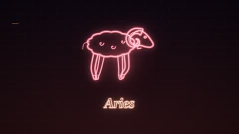 Aries in the Neon Sign look