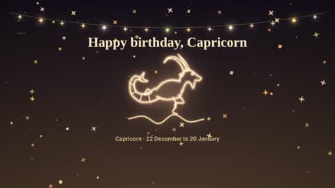 Capricorn in the Your Sign look