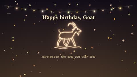 the goat in the Your Sign look