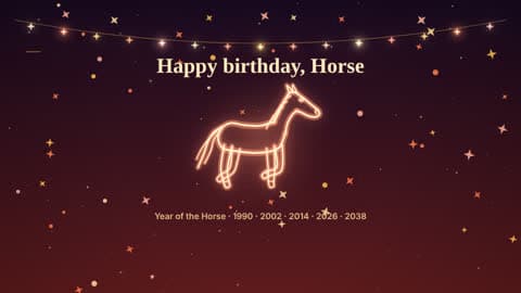 the horse in the Your Sign look