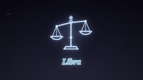 Libra in the Neon Sign look