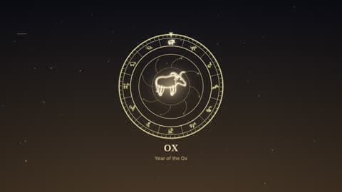 the ox in the Zodiac Wheel look