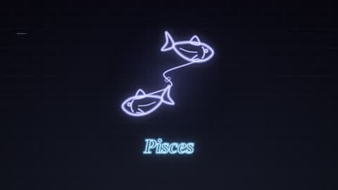 Pisces in the Neon Sign look