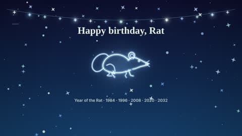 the rat in the Your Sign look