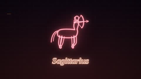 Sagittarius in the Neon Sign look