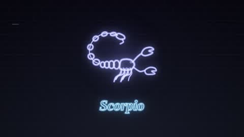 Scorpio in the Neon Sign look