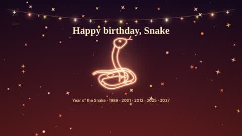 the snake in the Your Sign look
