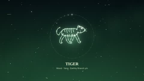 the tiger in the Starlight look