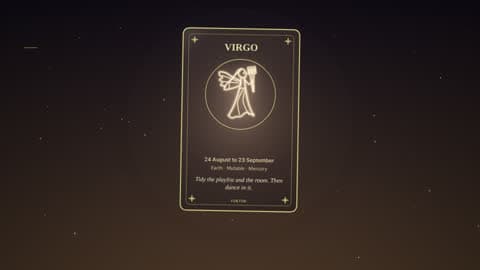 Virgo in the Horoscope Card look