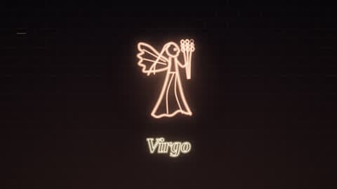 Virgo in the Neon Sign look